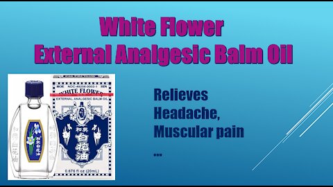 The Natural Ancient Chinese Medicine- White Flower Oil
