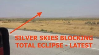 Skies in Idaho Look Silver, Chemtrails Covering Total Solar Eclipse, Look