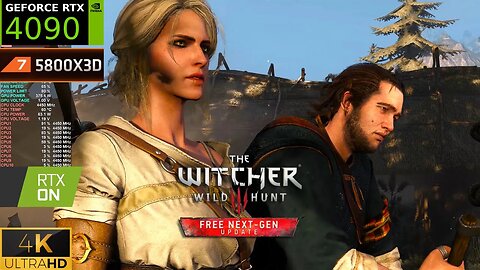 The Witcher 3 Patch 4.04 | 4K DLSS 3, Ray Tracing ON, Ultra+ | RTX 4090 | Ryzen 7 5800X3D