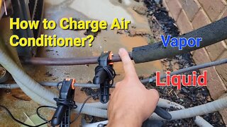 How To Charge an Air Conditioning System? #air-conditioning #charging #hvac