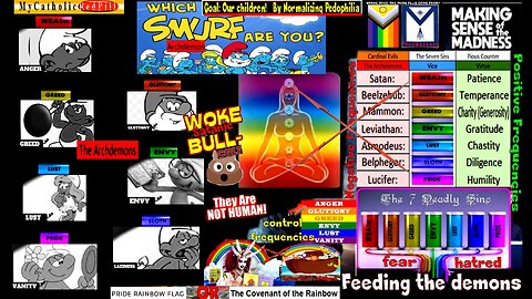 The Demonic Rainbow LGBTQ+ Agenda – What Smurf (demon) are You? (Compilation Video) - Marcum