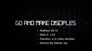 Colfax AoG Sunday Sermon Nov 06, 2022 - Make Disciples