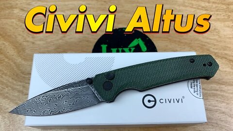 New 2022 Civivi Altus button lock / includes disassembly/ lightweight budget gent carry with class !