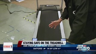Keeping safety in mind when using a treadmill