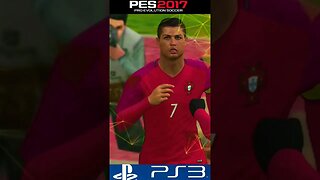 Cristiano Ronaldo Goal & Celebration- PES 2017 PS3 #shorts