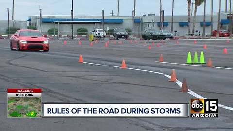 Rules on the roads during storms