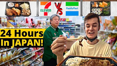 LIVING off CONVENIENCE STORES in JAPAN for 24 HOURS!