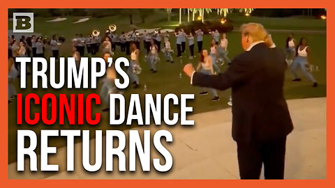 Donald Trump Shows Off Trademark Dance Moves as High School Band, Cheerleaders Perform for Him