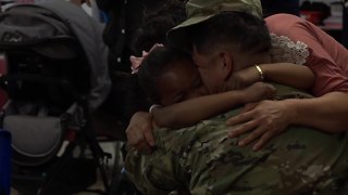 Army National Guard surprises daughter at Preschool