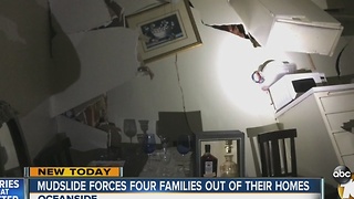 Strong Mudslide Destroys Apts, Displaces 4 Families on Christmas