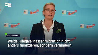 Weidel: Illegale Massenmigration nicht anders finanzieren, sondern verhindern