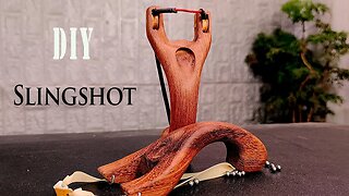 DIY Slingshot - How to make a unique and simple wooden slingshot | DIY wooden