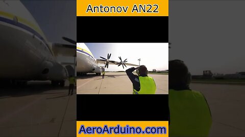 Massive Soviet Largest Propeller Antonov AN22 #Aviation #Flying #AeroArduino