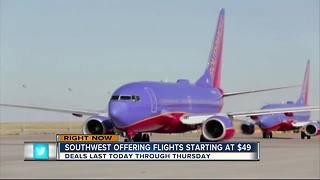 Southwest Airlines 72-hour sale offers round trips for under $100