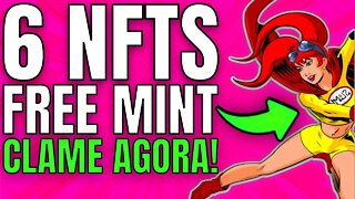 🚨 URGENTE- 6 NFTS FREE MINT ! 4 VÃO DIRETO NA SUA CARTEIRA OPENSEA!