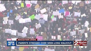 Parents getting stressed out over week-long walkout