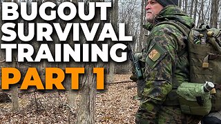 Bug Out Survival Training Part 1 | Shelter Building Wood Processing