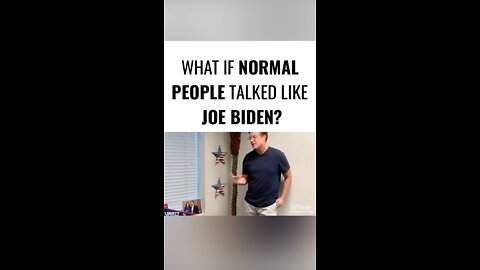 Ever Wonder What It Would Be Like If We All Talked Like Joe Biden