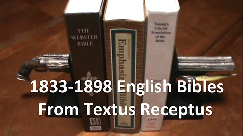 1833-1898 English Bibles from T.R.