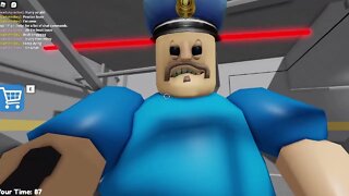 Speed running the hard mode in an obby on roblox