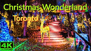 【4K】Christmas Wonderland Toronto ✨️ Magical Show in the Castle Casa Loma Canada 🇨🇦