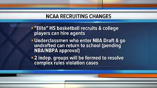 NCAA makes changes in recruiting policies