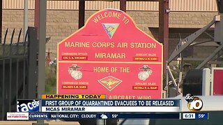 First group of evacuees to be released from quarantine at MCAS Miramar