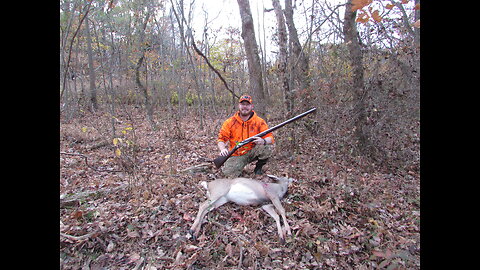 Flintlock smoothbore musket deer hunt