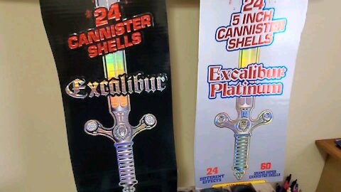 Excalibur Platinum 5in vs Excalibur 4in (World Class Fireworks