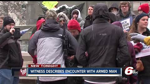 Armed man shows up at anti-gun violence rally at Indiana Statehouse