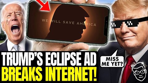 Trump's Hysterical 2024 Eclipse Meme BREAKS Internet, Libs Have Unhinged Hissy-Fit MELT-DOWN 🤣