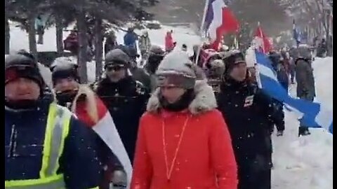 QUEBEC FREEDOM PROTEST GROWING #FREEDOMCONVOY22 #CANADA #TRUDEAUTYRANNY