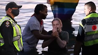 Miracle healing leads man to be Baptized by David Lynn as hostile crowd disrupts