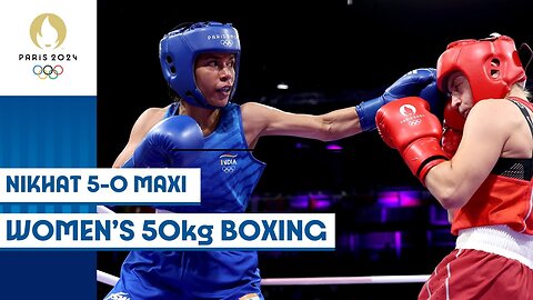 Nikhat Zareen advances to round of 16 in women's 50kg boxing 🇮🇳🥊 | Paris 2024 Highlights
