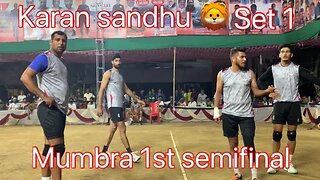Azmi vs falahi 1st semifinal mumbra All India volleyball tournament