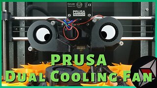 Prusa Part Cooling Fixed? Double cooling fan mod