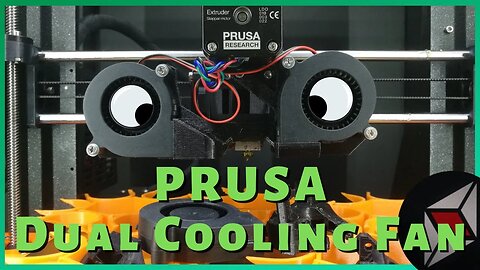 Prusa Part Cooling Fixed? Double cooling fan mod