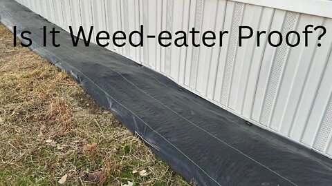 Keeping Weeds from Growing Next to the House