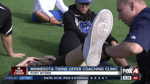 Twins offered free coaches clinic in Fort Myers