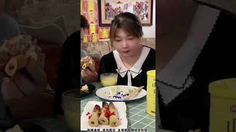 Best Action Funny Eating Husband and Wife Mukbang Challenge#01