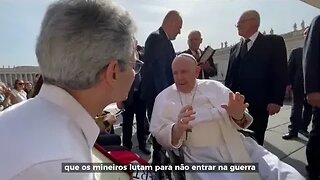 Romeu Zema falou com o Papa Francisco