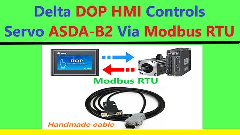 SV0015 - Delta hmi controls servo delta asda b2 via modbus rtu