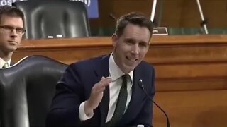 Mayorkas tries to lie to Josh Hawley