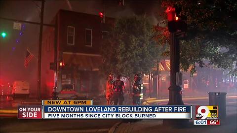 Downtown Loveland rebuilding after fire