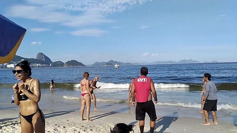 🇧🇷 Copacabana Beach, Rio de Janeiro 🔥 walking tour