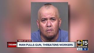 Man pulls gun, threatens workers at Mesa car dealership