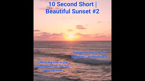 10 Second Short | Beautiful Sunset | Bright Mind Meditation Music #sunset #2 @Meditation Channel