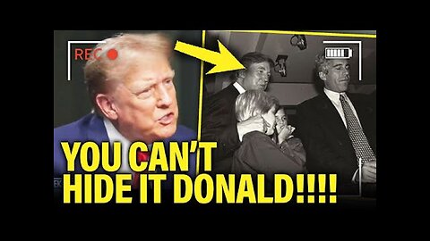 Panicked Psyop Pedo Trump Freezes In Interview As Past Pedophile Epstein Files Surfaces!