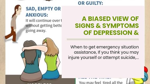 A Biased View of Signs & Symptoms of Depression & Anxiety - Aetna