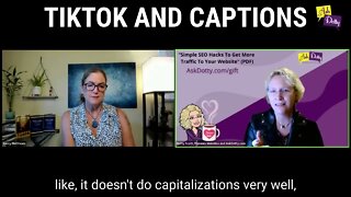 TikTok and Captions
